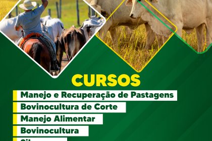 INSCRIÇÕES ABERTAS PARA CURSOS DA AGRICULTURA
